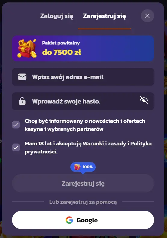 Coolzino-formularz-rejestracyjny